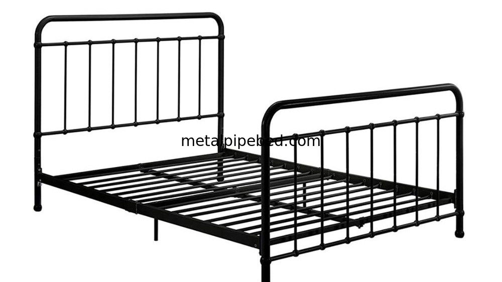 Adjustable Metal Single Layer Industrial Pipe Bed Frame King