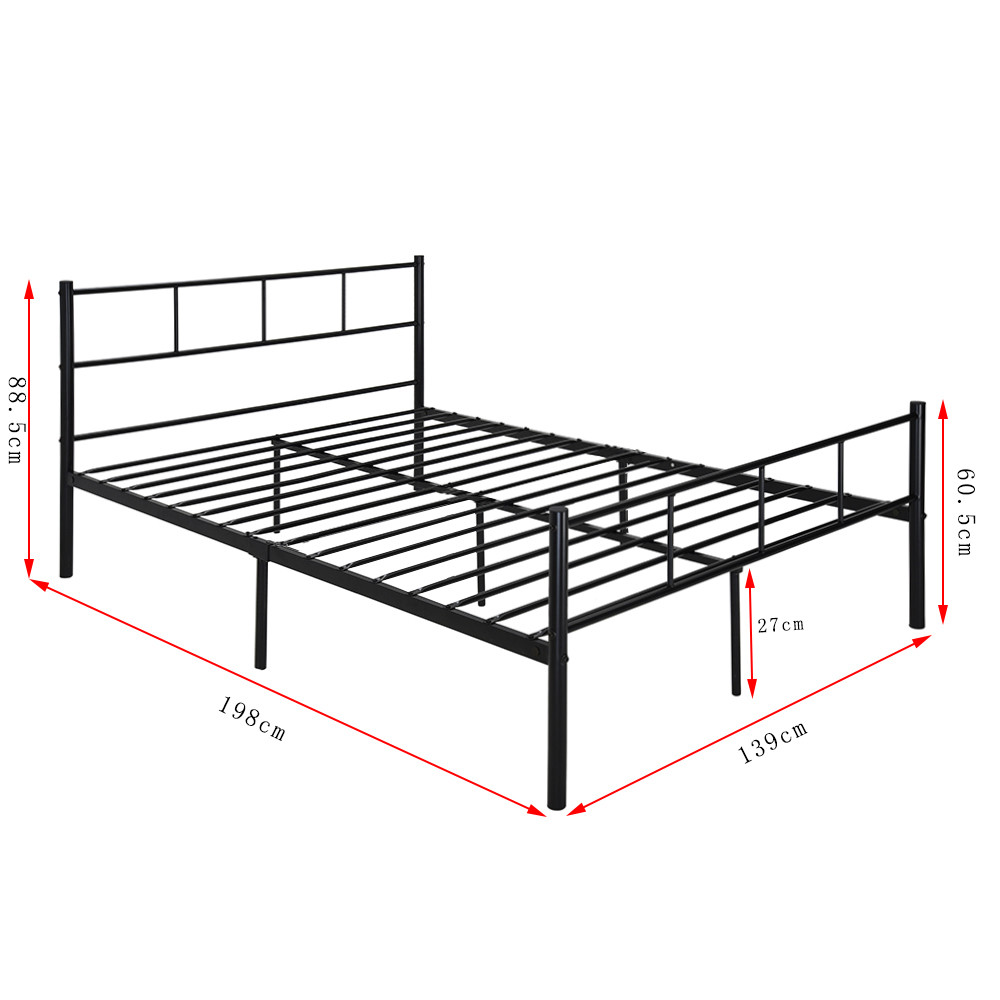 Single Metal Pipe Bed Folding Bed Electrostatic Powder Coating Surface