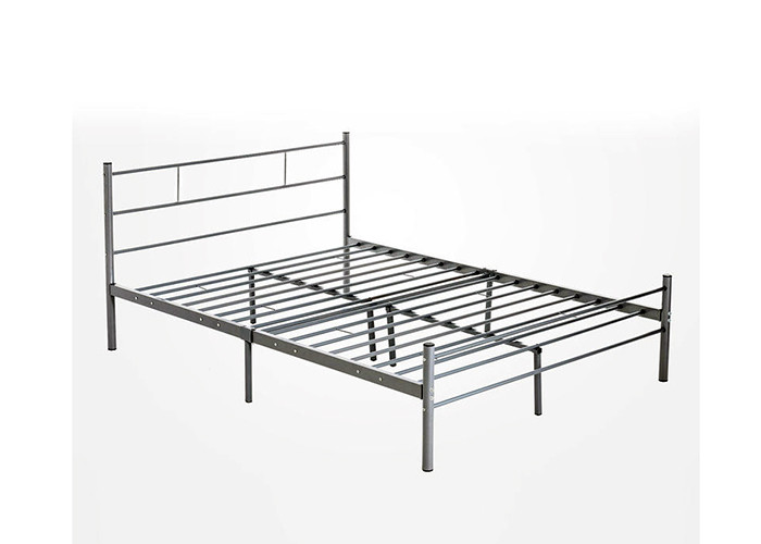 15.5kg 191x137cm Metal Double Bed With Headboard